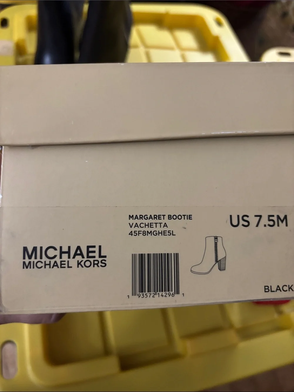 Michael Kors Margaret Bootie Vachetta Black, Women’s size 7.5M. New